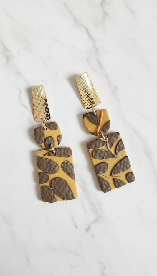 Aretes Safari Dorado de Eufonía