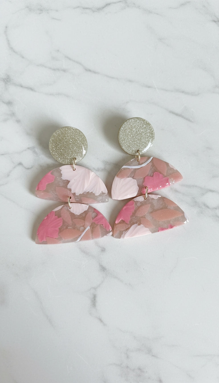 Aretes Jardín Blush de Eufonía