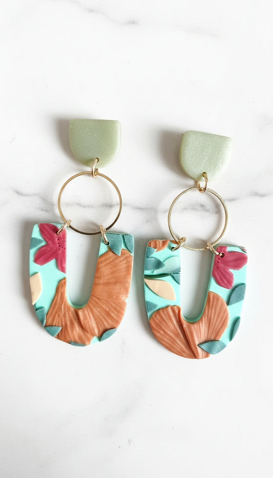 Aretes Espejismo Menta de Eufonía