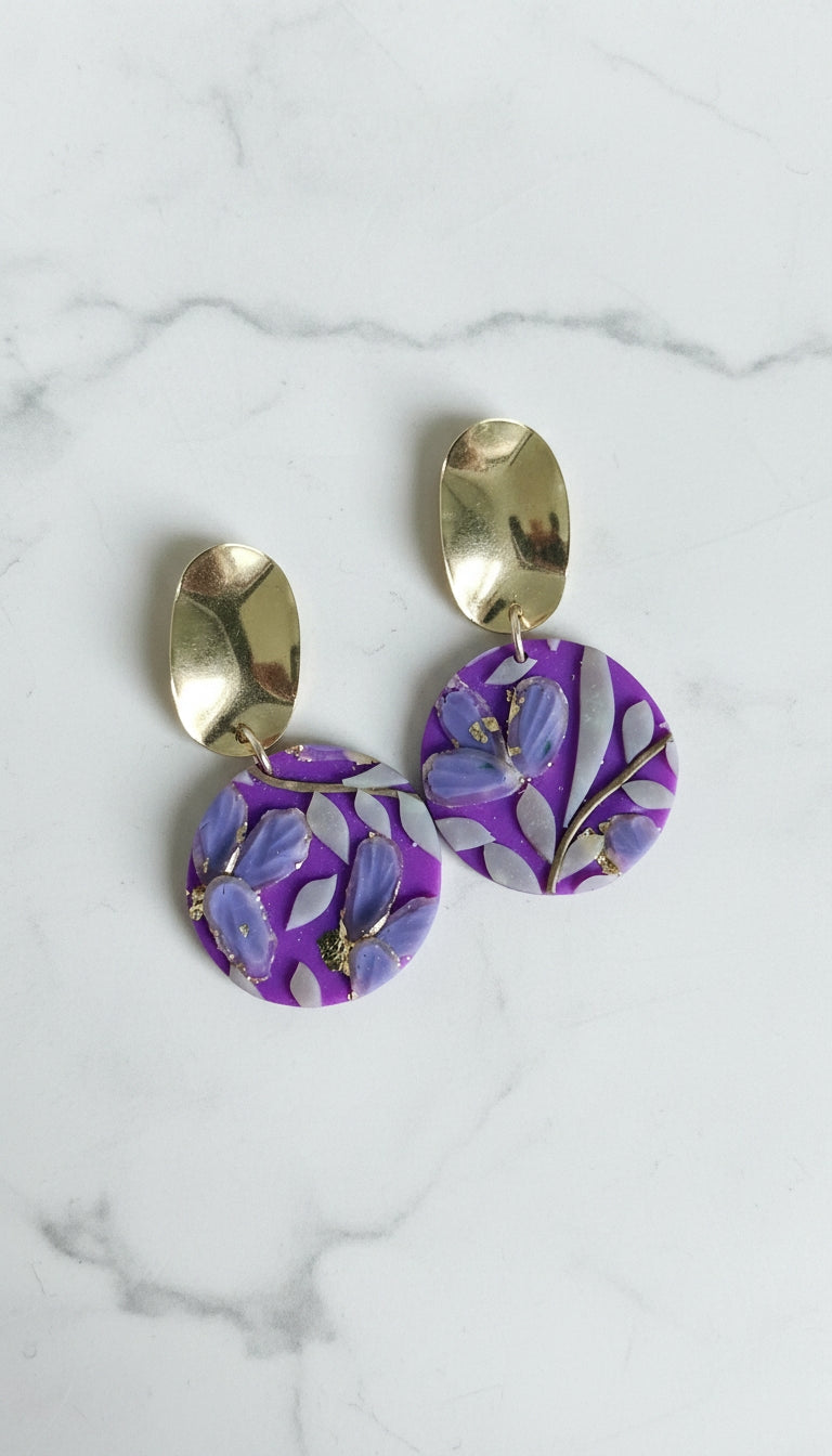 Aretes Jardín Violeta de Eufonía