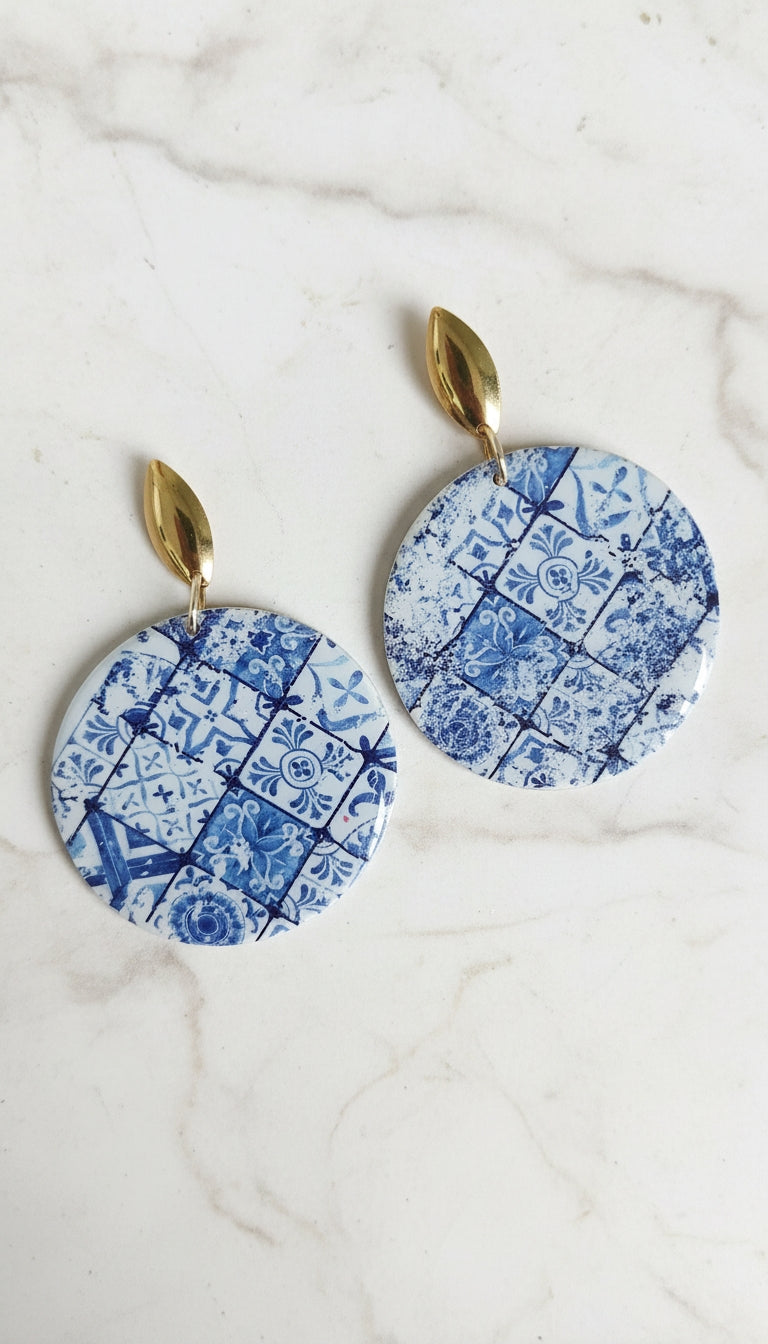 Aretes Lisboa Azul de Eufonía