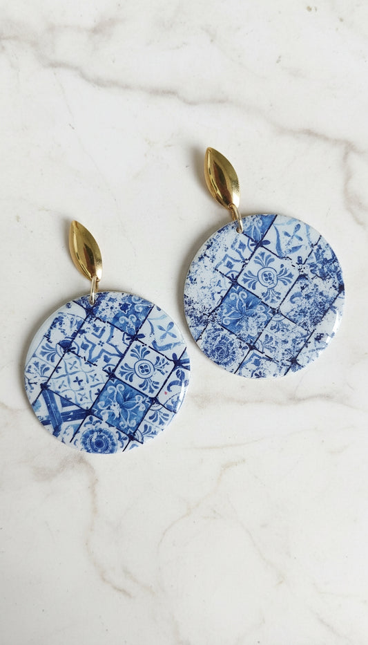 Aretes Lisboa Azul de Eufonía