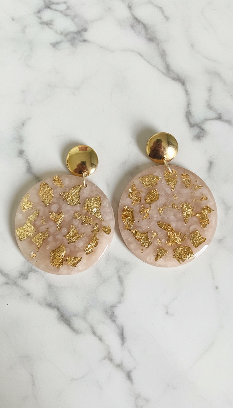Aretes Champagne Gold de Eufonía