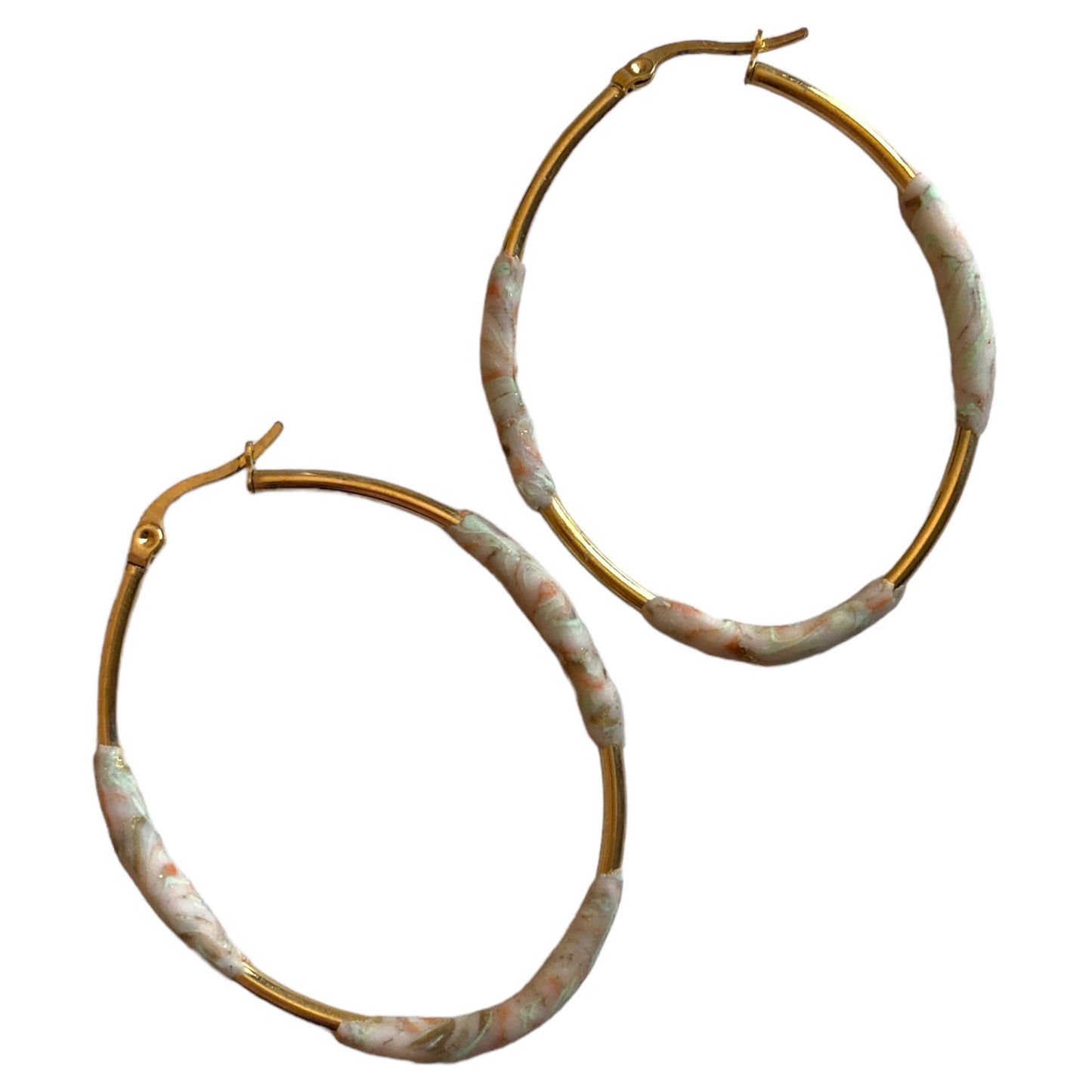 pendientes grandes- aritos perla- El Salvador- hecho a mano- argollas